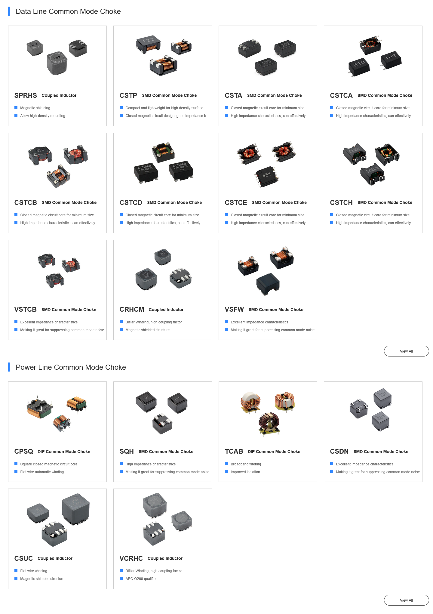 Application classification and selection of common mode inductors Application classification and selection of common mode inductors