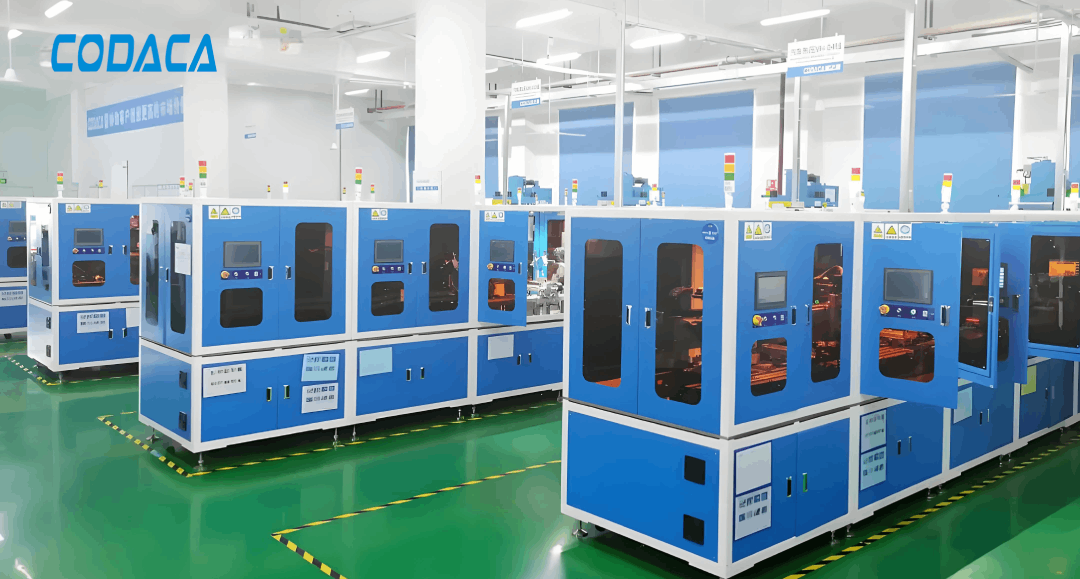 A corner of the automated production line for automotive products at Codaca A corner of the automated production line for automotive products at Codaca
