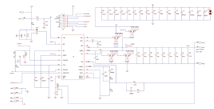 Synchronous Buck Topology Circuit Diagram