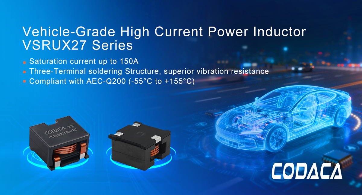 VSRUX27 Series Vehicle-Grade High Current Power Inductors: Enabling Onboard Power Efficiency and Building a Reliable Foundation for Automotive Electronics